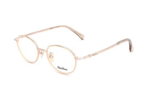 MaxMara MM5123 D 028 SHINY ROSE GOLD Damenbrille - Elegante Damen Brillenfassung in Roségold, ideal für einen stilvollen Auftritt und hohen Tragekomfort.