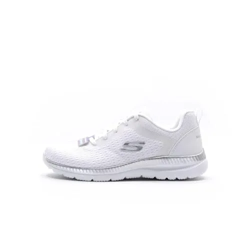 Skechers Damen Sneaker BOUNTIFUL - QUICK PATH - Sneaker für Damen mit Air Cooled Memory Foam Einlegesohle für optimalen Komfort und Flexibilität. Sportlich-elegantes Design, perfekt für Alltag und Freizeit.