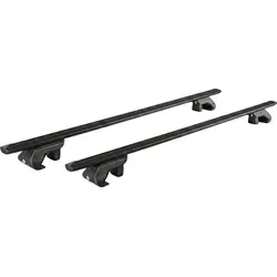 4x Fahrradträger SAGITTAR + Relingträger CRV120NERO kompatibel mit Peugeot Bipper ab 07