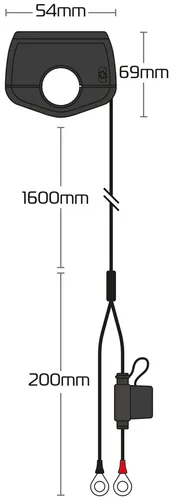 Oxford USB-Ladegerät Slimline USB-Buchse Slim USB-A, USB-C 3.0 Am