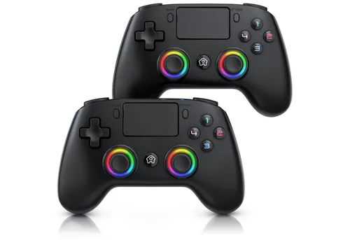 CSL Wireless Gamepad für PS4 & PC – Kabelloser Controller mit Dual Vibration und Touchpad
