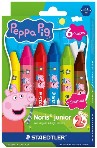 STAEDTLER Wachsmalkreide Noris junior Peppa 6er Kartonetui von STAEDTLER