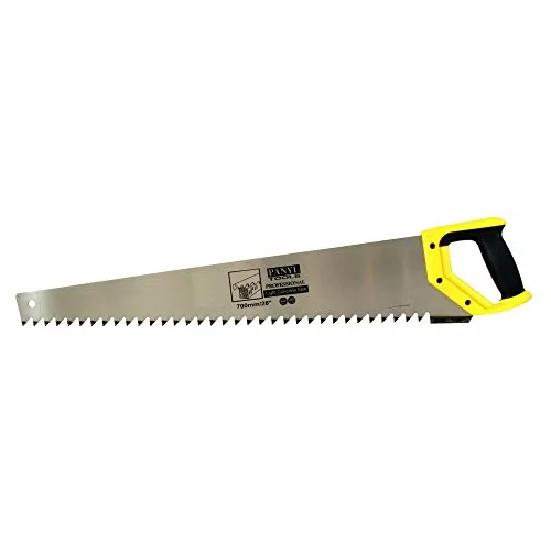 Porenbetonsäge 700 mm – Profi Gasbetonsäge für Ytong & Leichtbausteine – Grobe Spitzzahnung & 2-K Softgriff – Nachschleifbarer Chrom-Vanadium-Stahl (Handsteinsäge)