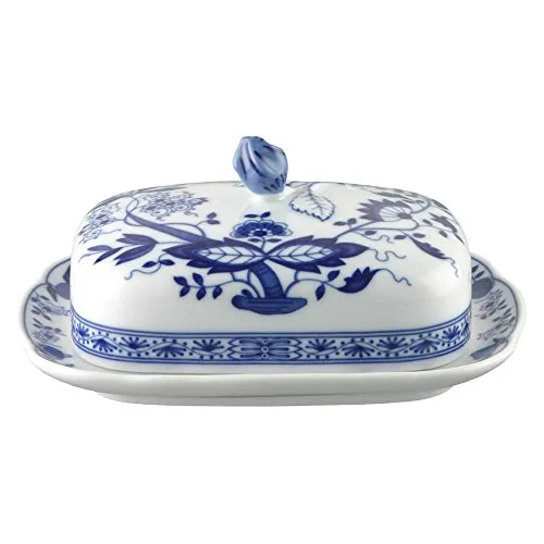 Hutschenreuther Zwiebelmuster Butterdose 250 g, blau von Hutschenreuther