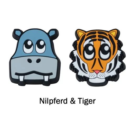 Gamma Vibrationsdämpfer Zoo Damps Nilpferd/Tiger, bunt, Tennis, Kinder