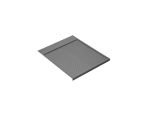 Emuca Bodenschutzmatte Anthrazitgrau für 50 cm Küchenunterschrank/Wasserschutzmatte, 8478123