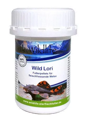 WILDLIFE Wild Lori Natürliche Futterpellets für fleischfressende Welse, 47 g