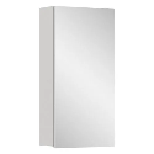 Spiegelschrank Vechtesee - Weiß, 38x77x18 cm - Moderner Spiegelschrank in Weiß mit großzügiger Reflexionsfläche und praktischem Stauraum, ideal für jedes Badezimmer.