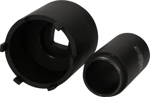 KS Tools Nutmuttern-Schlüssel-Satz für Mercedes, Ø 63mm - 2-tlg - Rohrsteckschlüssel mit Innenvierkant nach DIN 3121, hohe Passgenauigkeit und robuste Ausführung für optimale Anzugs- und Lösedrehmomente.