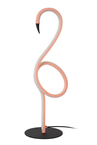 Tischleuchte FLAMINGO - Rosa LED Lampe mit Fernbedienung - Tischleuchte aus Aluminium in Rosa, mit dimmbarer RGB-LED und Fernbedienung. Perfekt für stimmungsvolle Beleuchtung in jedem Raum.