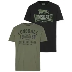 Lonsdale T-Shirt BANGOR 2er-Pack in grün von Lonsdale