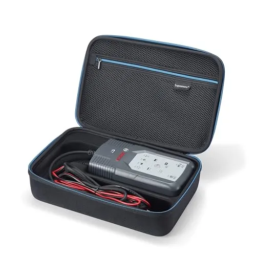 Supremery Tasche kompatibel mit Bosch C7 intelligentes und automatisches Batterieladegerät 12V-24V Auto Batterie Ladegerät Case mit Zubehör Fach für Haken,Schnellkupplungen