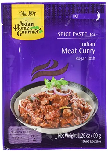 Asian Home Gourmet Würzpaste Fleisch Curry, 6er Pack (6 x 50 g)