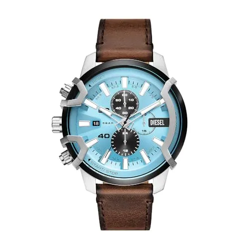 Diesel Herrenuhr Griffed DZ4656 - Armbanduhren für Herren mit 48-mm-Gehäuse, Quarzwerk und wasserdicht bis 50 m – ideal für stilvolle Männer, die Funktionalität und Design schätzen.