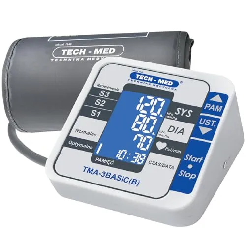 TECH-MED Digitales Oberarm-Blutdruckmessgerät TMA-3 BASIC (B)