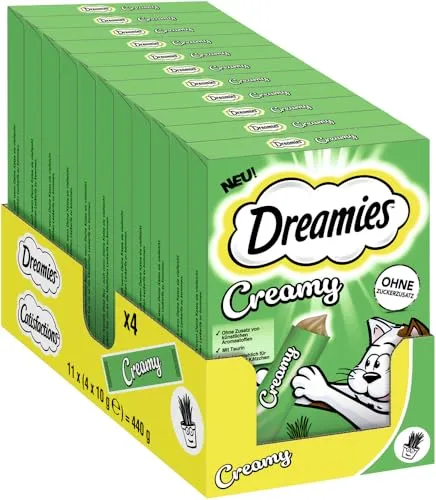DREAMIES Creamy Multipack Katzenminze, 11x4x10g von Dreamies