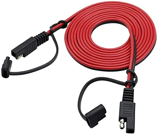 AAOTOKK SAE auf SAE Verlängerungskabel 16 AWG Automotive Verlängerungskabel Quick Connect/Trennen Snap Action Kabel für Motorrad,Auto,Camp,Anhänger Solarpaneele(2.4Meter/7.8Fuß)