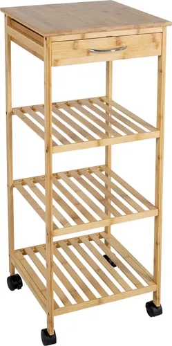 Küchenschrank, Bambus, mit Rollen