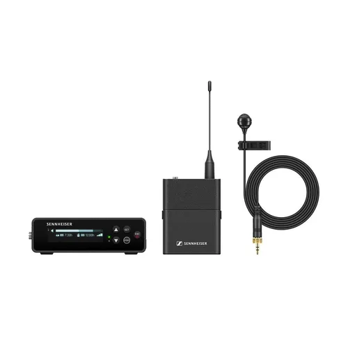 Sennheiser EW-DP ME4 SET - Tragbares Digital-Wireless-Set - Mikrofon-Sets mit neuester Digitaltechnik für Filmemacher und Content Creator. UHF-Drahtlosübertragung für unvergleichliche Audioqualität und zeitsparende Workflows.