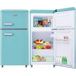 Merax Table Top Kühlschrank Retro BCD-100C