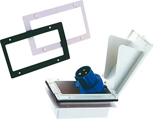 HABA CEE-Einspeisstecker für das Wohnmobil mit Deckel und Schwenkkupplung