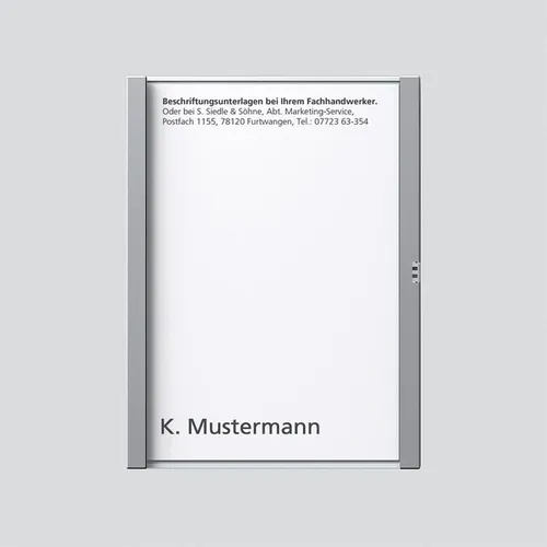 Siedle 029784 Namensschild, silber-metallic von Siedle