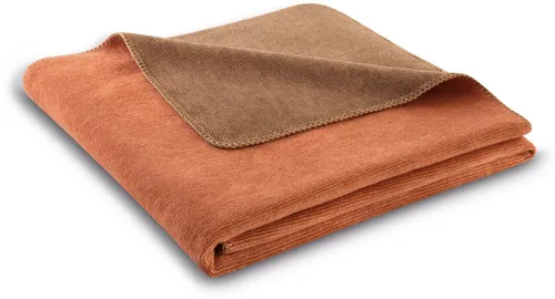 Biederlack Wohndecke Melange Doubleface in orange von Biederlack