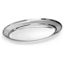 Hendi Serviertablett, oval, 240x170 mm in silber von HENDI