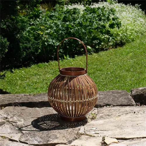 Bourgh Design Bambus Laterne AGIRA Windlicht füt traumhafte Sommernächte