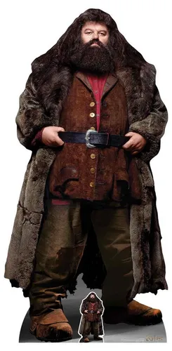 Dekofigur Harry Potter Pappaufsteller Hagrid - Dekofiguren, lebensgroßer Hagrid Pappaufsteller mit einer Höhe von ca. 197 cm - perfekt für Harry Potter Fans und zur Dekoration von Partys oder Zimmern.