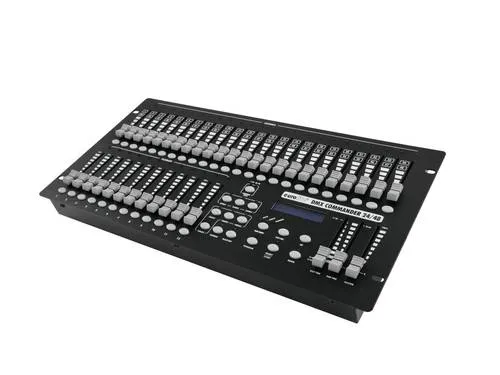 Eurolite DMX Commander 24/48 Controller - 48-Kanal DMX Controller in 19 Zoll-Bauform, ideal für professionelle Lichtsteuerung mit Musiksteuerung und RDM-Funktionen.
