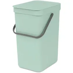 Brabantia Sort & Go Abfallbehälter 12L - Recyclingbehälter mit Tragegriff - Haushaltszubehör - Praktischer 12L Küchenmülleimer für effizientes Recycling, wandmontierbar und inklusive passender Müllbeutel für eine saubere Optik.