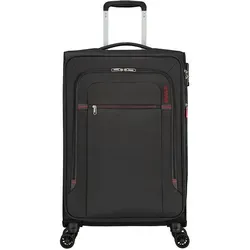 American Tourister CROSSTRACK 67 grau/rot - Robuster Reisekoffer - Weichgepäck Koffer von American Tourister, ideal für Reisen mit viel Stauraum und leichtem Gewicht.