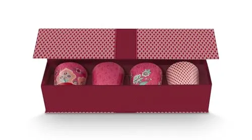 Pip Studio Flower Festival Becher ohne Henkel Dark Pink 0,23l - Eleganter Becher ohne Henkel im blühenden Design, ideal für Tee oder Kaffee. Perfekt als Geschenkset für stilbewusste Genießer.
