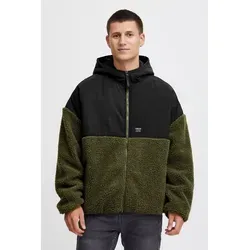 !Solid SDMarkTeddy Herren Jacke - Übergangsjacke mit Kapuze - Funktionsjacken aus hochwertigem Teddy Material, ideal für Wind und Kälte mit praktischen Eingrifftaschen und einem modernen Streetwear-Stil.