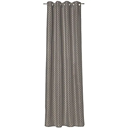 Joop! Ösenschal J-Allovers, Braun, 140x250 cm - Eleganter Ösenschal in Braun (blickdicht), ideal für stilvolle Fensterdekoration. Robuste, feuchtigkeitsbeständige Synthetikfasern sorgen für Pflegeleichtigkeit und eine harmonische Ergänzung zu Ihrem Interieur.