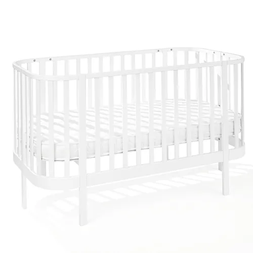 ATB MEBLE Gitterbett mit Matratze 140x70 cm