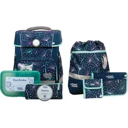 School Mood Schulranzenset Champion Lina (Kätzchen) - Innovativer Schulranzen mit hoher Sichtbarkeit und cleveren Fächern für Grundschüler