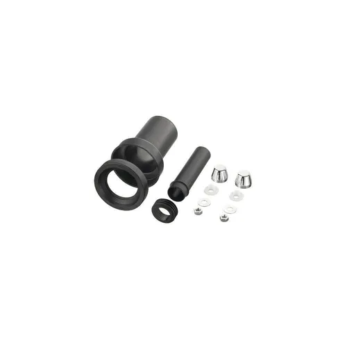 O.Haas Wand-WC-Anschlussgarnitur, 180 mm DN 110/110 Zulauf-Ablauf m. Chromkappen