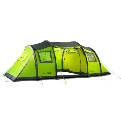 Salewa Midway VI Zelt - 6 Personen Zelt - Alpen Familienzelt für bis zu 6 Personen, wasserdicht und stabil, ideal für Familienurlaube in den Bergen.