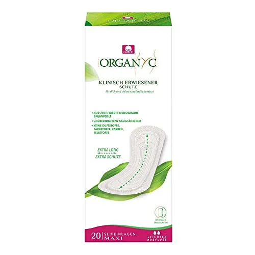 Organyc Slipeinlagen, Maxi, 20 Stk