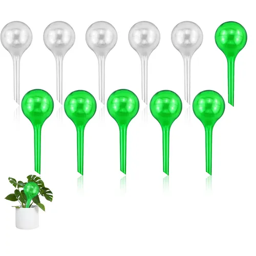 Stück Bewässerungskugeln für Pflanzen, 5cm Kleine Gießkugeln, Automatische Bewässerungssystem für Pflanzen, Geeignet zum Pflanzen Bewässerung für Drinnen und Draußen (Transparent & Grün) 11