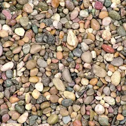 BURI Rheinkies bunt 25Kg 8/16 Naturstein 8-16mm Kies Kieselsteine Garten Deko natürliche Steine Zierkies bunt Kieselerde Steingarten Gartenteich N...