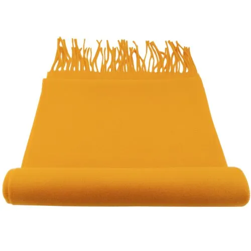 TigerTie Designer Schal in gelb dunkelgelb ockergelb einfarbig Uni - Cashmink