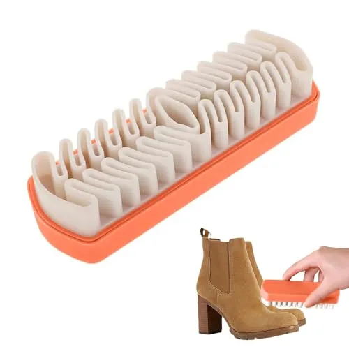 Galenecx Wildlederbürste, Einsetzbare Raulederbürste Vielseitig, Raulederbürste Gummimaterial, Wildleder Pflege Bürste, Wildlederbürste für Schuhe, Schuhreiniger für Nubuk, Wildleder, Veloursleder