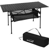 Hauki Campingtisch Klapptisch faltbar aus Aluminium - Camping-Möbel, witterungsbeständig und leicht mit nur 5,9 kg, ideal für Outdoor-Aktivitäten und kommt mit praktischer Tragetasche.