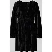 Tom Tailor Denim Minikleid aus Samt in Black, Größe XS in schwarz von Tom Tailor