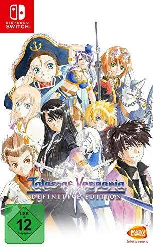 Tales of Vesperia Definitive Edition - Switch-KEY [EU Version] - Nintendo Switch-Spiel mit hochskalierter Grafik und neuen Charakteren, inklusive Patty und Flynn, für ein unvergleichliches Rollenspiel-Erlebnis.