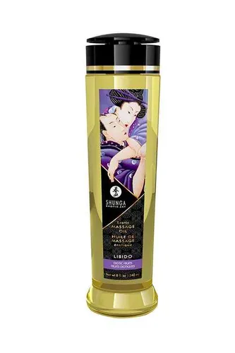 Shunga Öl 94501 - Libido Exotic, 260 g - Sinnlich duftendes Massageöl aus 100% kaltgepressten natürlichen Ölen, hautpflegend und ohne fettige Rückstände – perfekt für romantische Massagen.