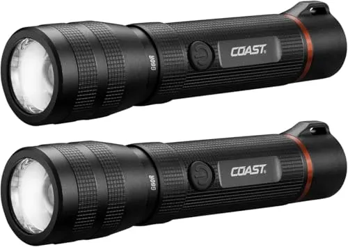 Coast G60R 1000 Lumen Taschenlampe (2 Stück)